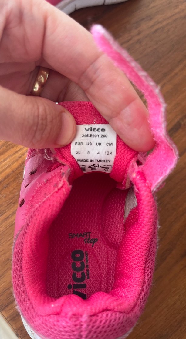 Kız Çocuk Pembe Vicco  ilk adım ayakkabısı - Görsel 3