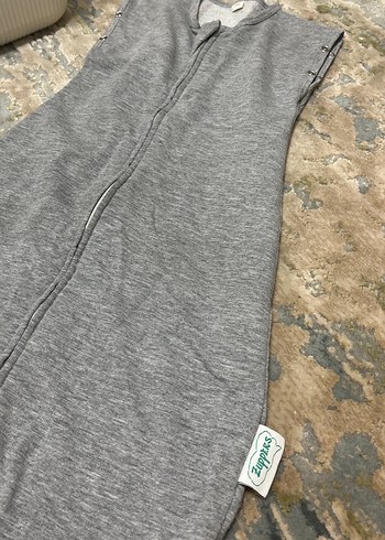 Kız Çocuk Gri Fermuarlı torba uyku tulumu - Görsel 2