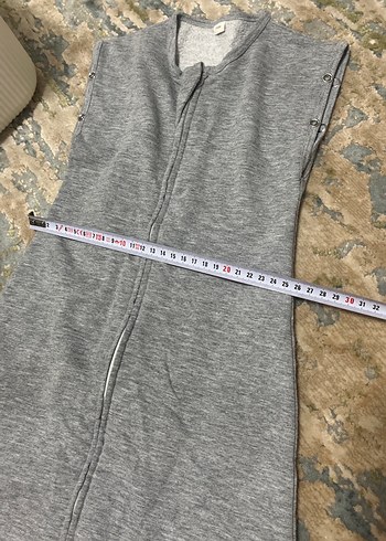 Kız Çocuk Gri Fermuarlı torba uyku tulumu - Görsel 5