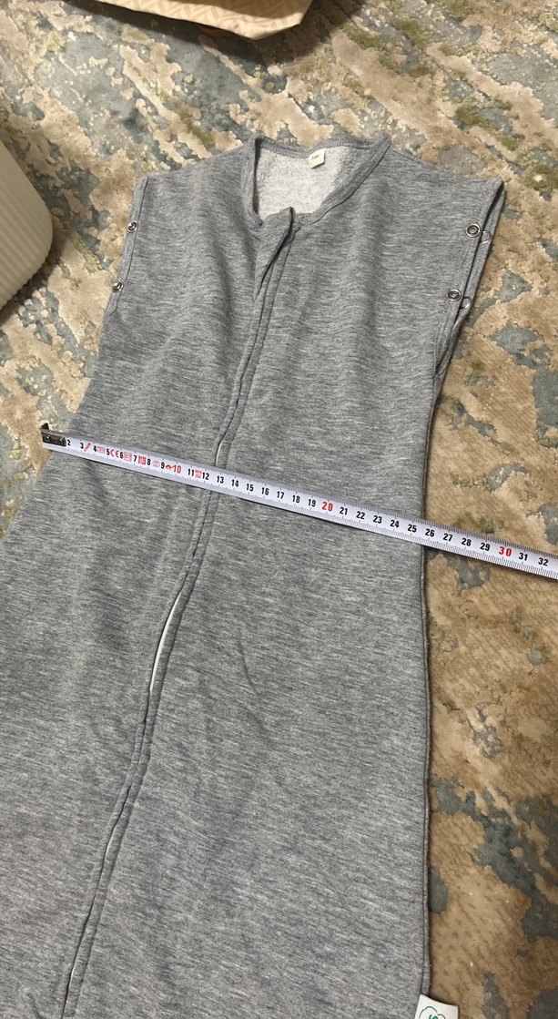 Kız Çocuk Gri Fermuarlı torba uyku tulumu - Görsel 5