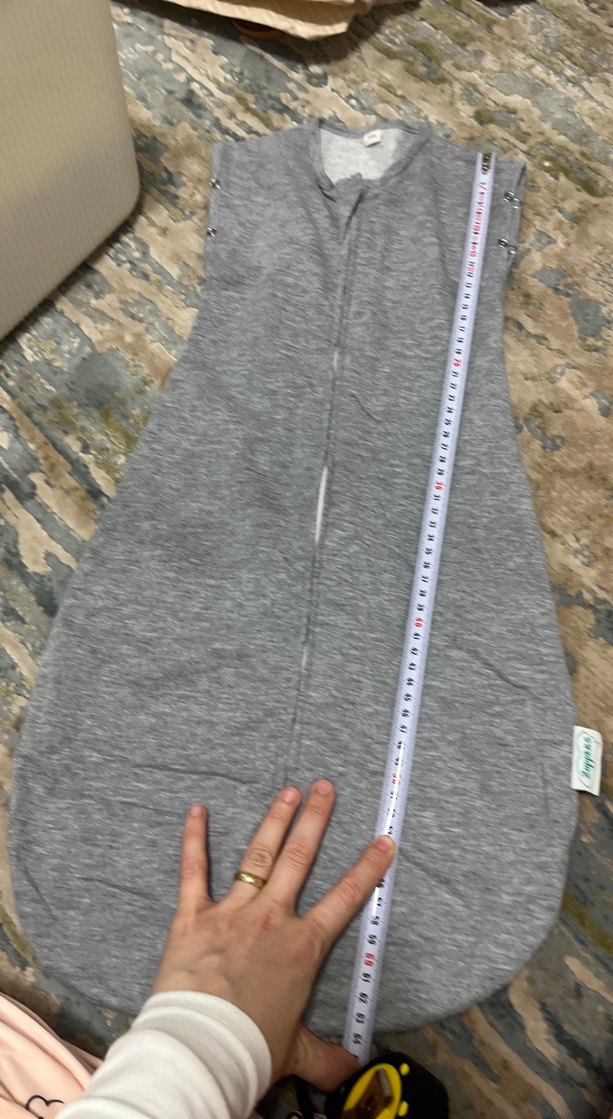 Kız Çocuk Gri Fermuarlı torba uyku tulumu - Görsel 4