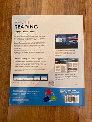  Cambridge prism reading book 2 B1 Orijinal