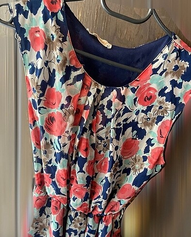 H&M Çiçek desenli uzun elbise