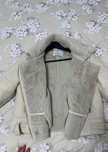 Peluş Detaylı Kadın Midi Ceket - Görsel 4