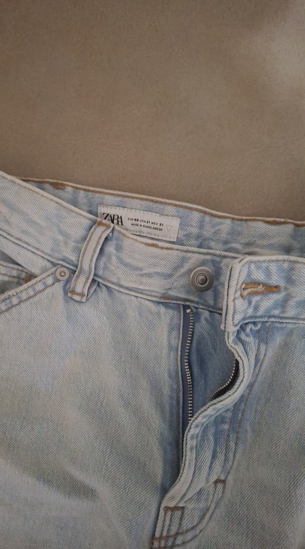 ZARA  ERKEK Kargo Kot Pantolon Bel Detaylı - Görsel 2