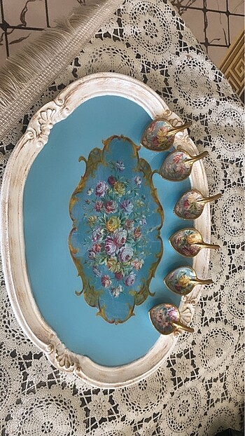 Ahşap Sanat Tepsi