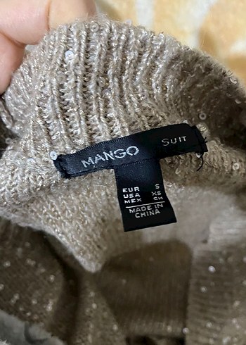 Mango parıltılı Kadın Triko Hırka - Görsel 2