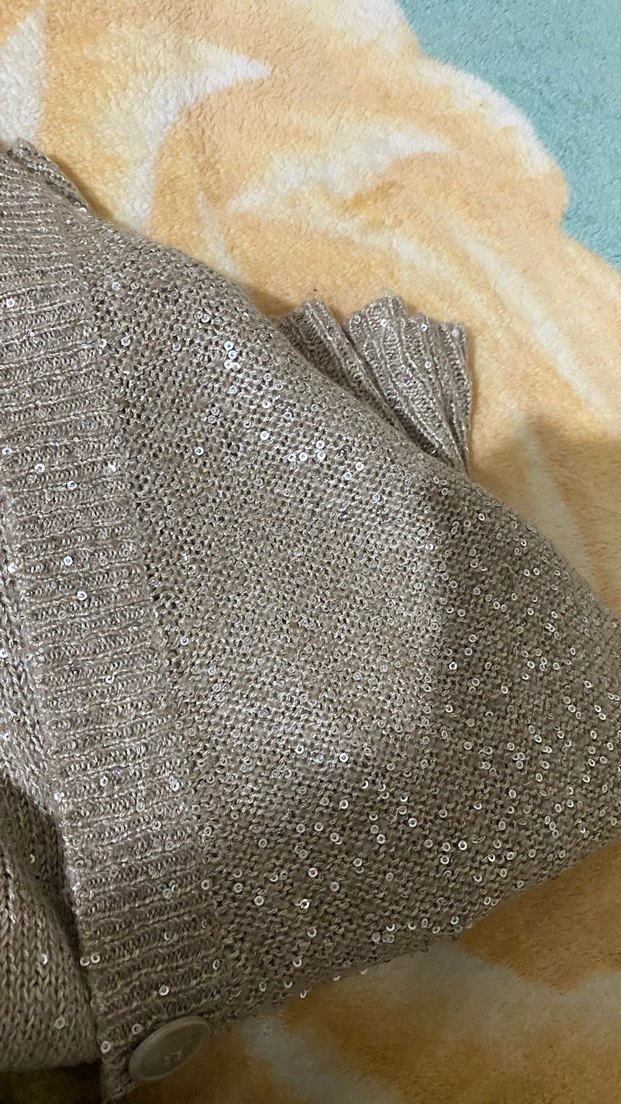 Mango parıltılı Kadın Triko Hırka - Görsel 4