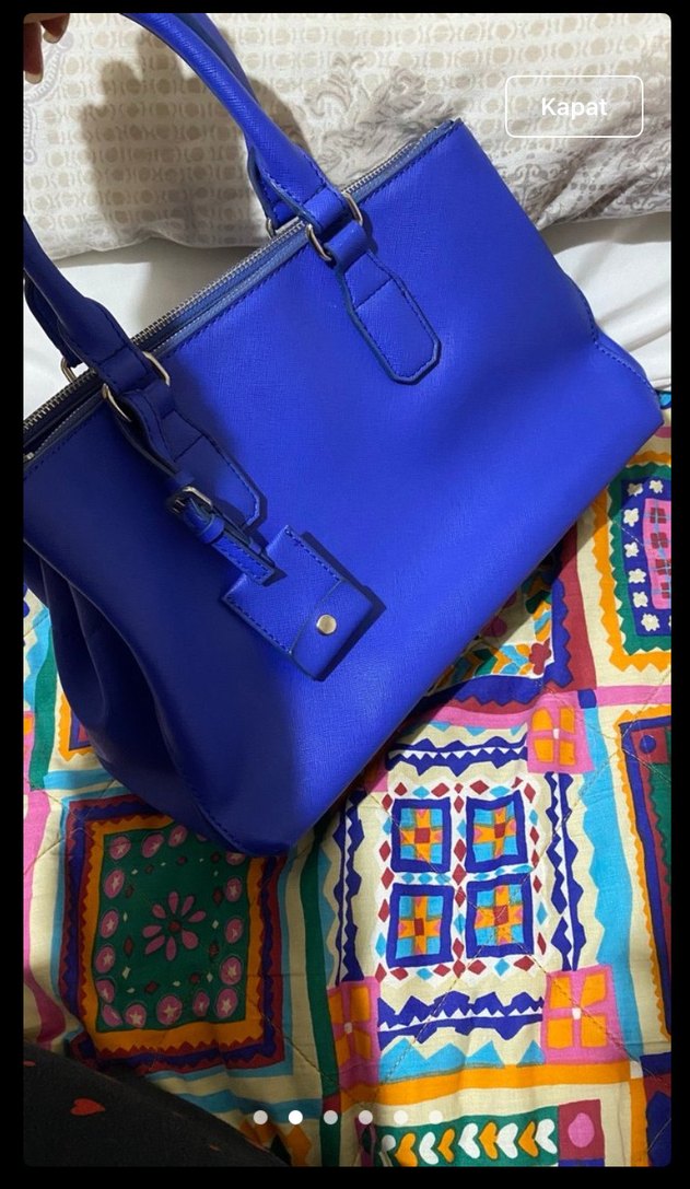 Mango lacivert kadın çanta - Görsel 2