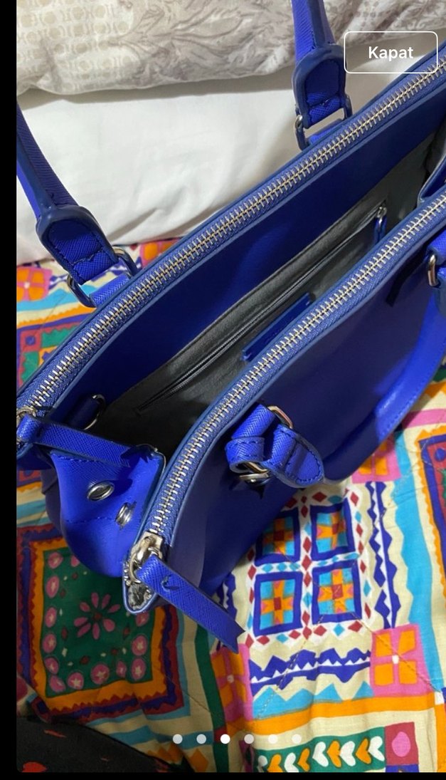 Mango lacivert kadın çanta - Görsel 3