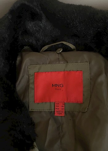 Mango Kemerli Haki Kadın Kışlık Mont - Görsel 3