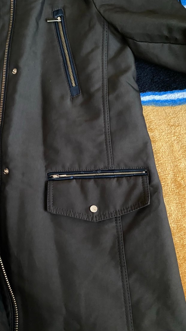 mango Uzun Kürklü Kadın Mont - Görsel 2