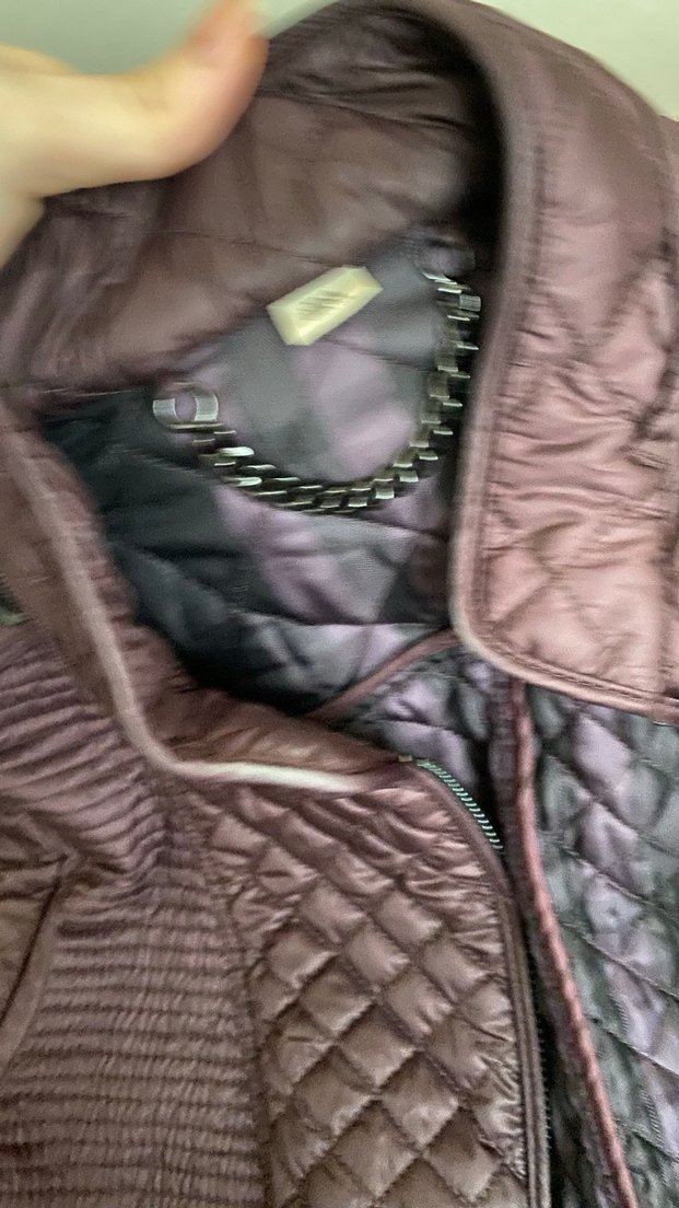 Orijinal burberry Bordo Kemerli Kadın Mont - Görsel 3