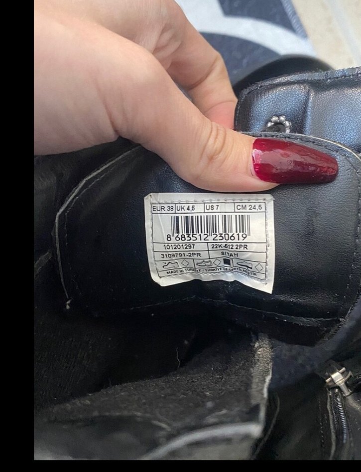 Flo butigo Siyah Kadın Deri Bot - Görsel 3