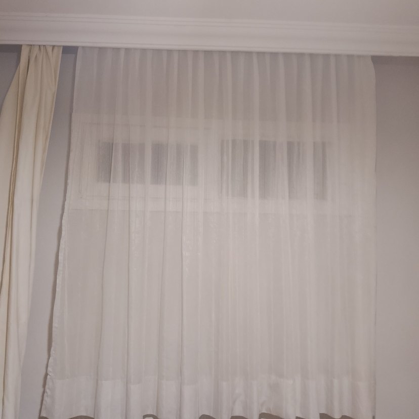Beyaz Düz Tül Perde - Görsel 2