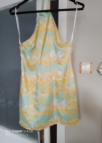 Pastel Sarı Batik Mutfak Önlüğü