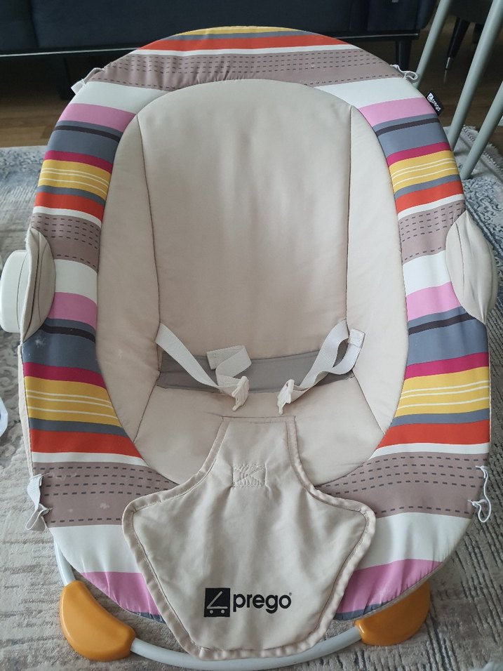 Çok Renkli Bebek Ana Kucağı Gri Detaylı - Görsel 3