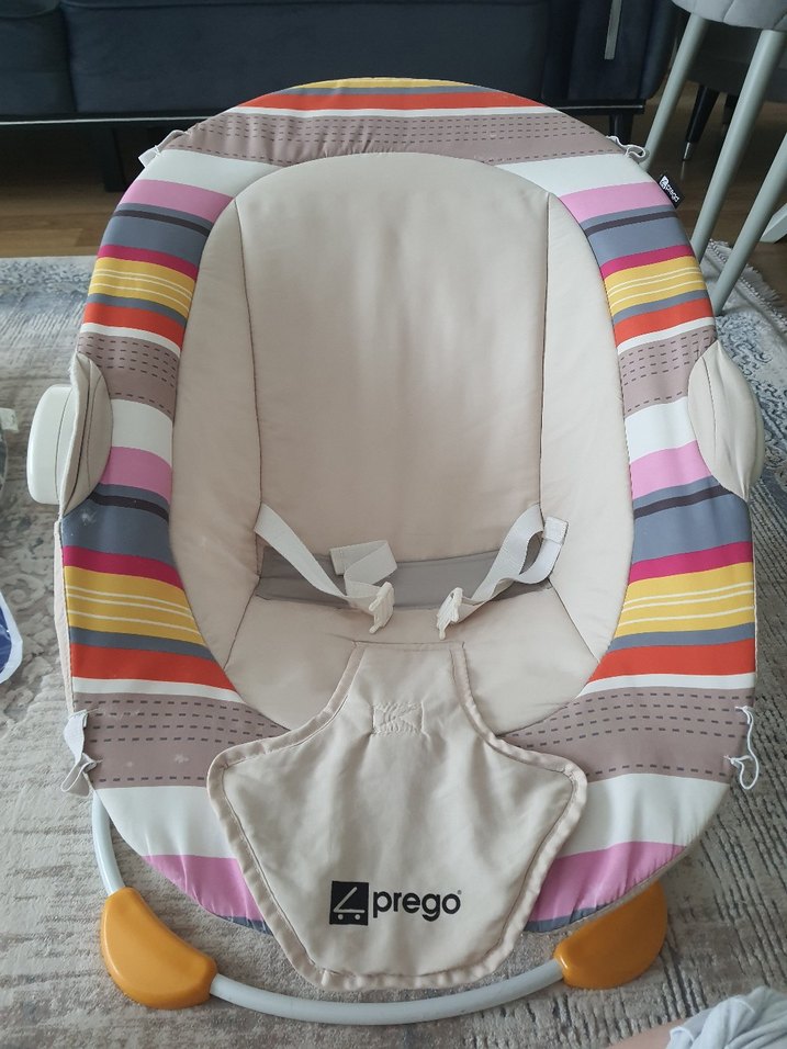 Çok Renkli Bebek Ana Kucağı Gri Detaylı - Görsel 2