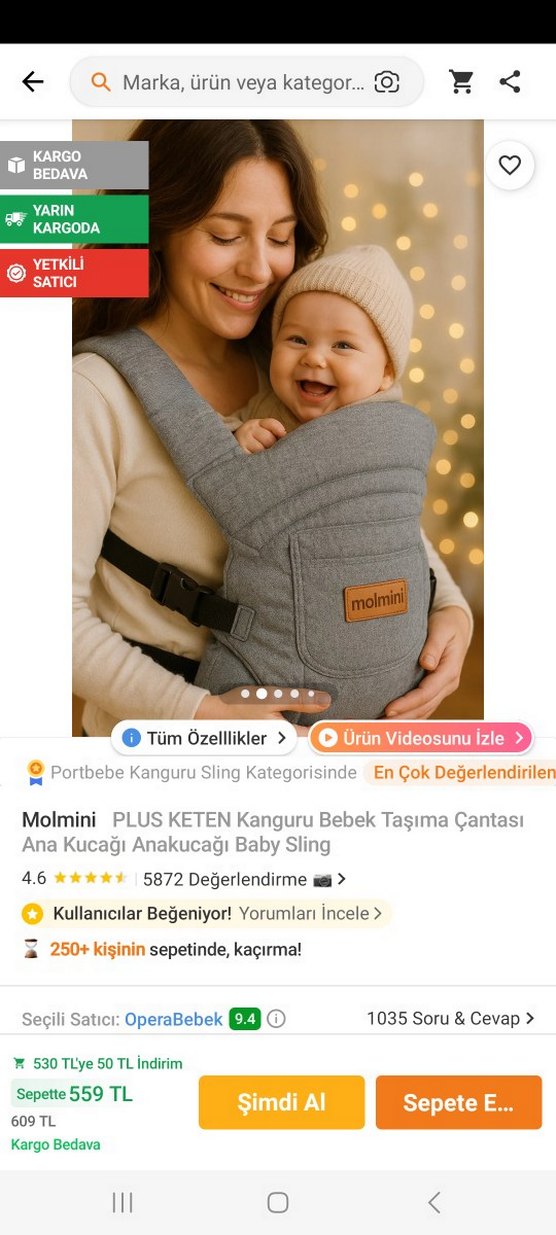 Diger Gri Bebek Taşıyıcı - Görsel 2