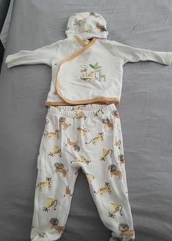 Pamuk Bebek Erkek Takım - Mavi & Beyaz - Görsel 5