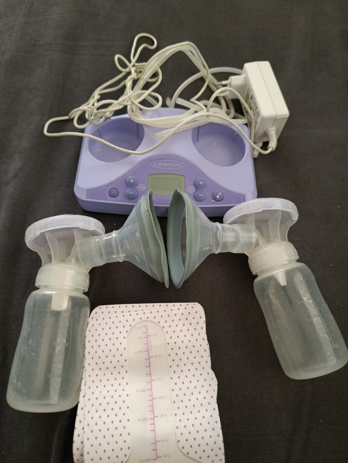 Pastel Mor Elektrikli Göğüs Pompası - Görsel 2