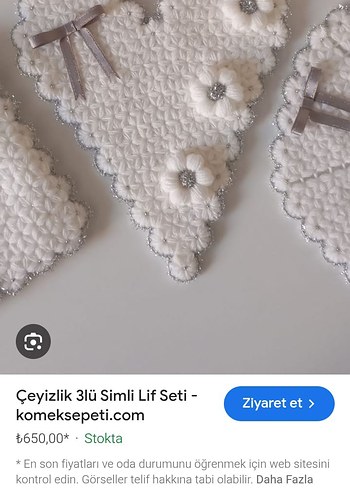 Dantel İşlemeli Beyaz Hırka çeyizlik - Görsel 5