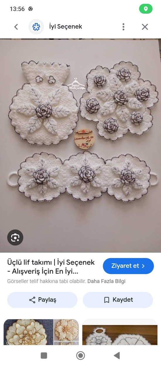 Dantel İşlemeli Beyaz Hırka çeyizlik - Görsel 2