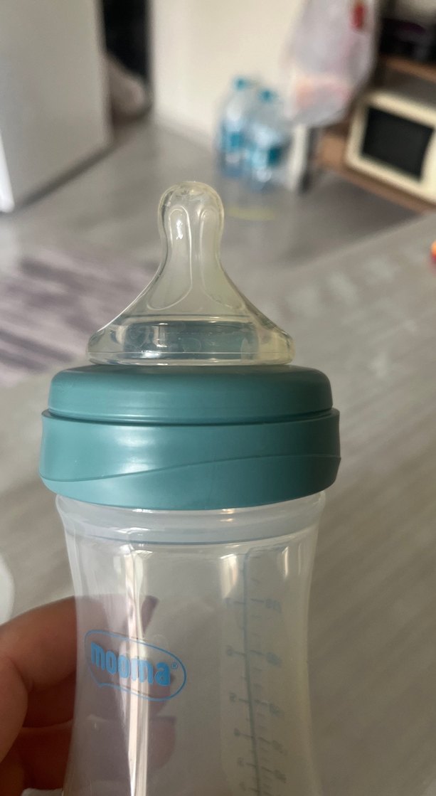 Mooma Mavi Gri Bebek Biberonu - Görsel 3