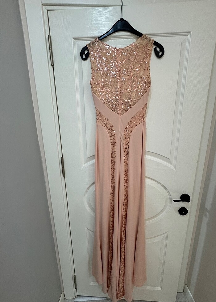 Pudra pullu balık abiye - Görsel 2