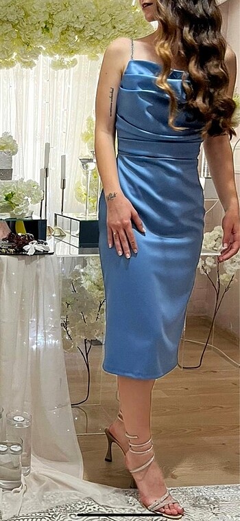 Kalem abiye kısa elbise - Görsel 5