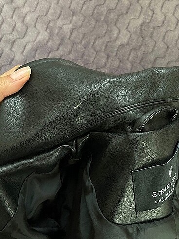 s Beden siyah Renk Stradivarius deri ceket