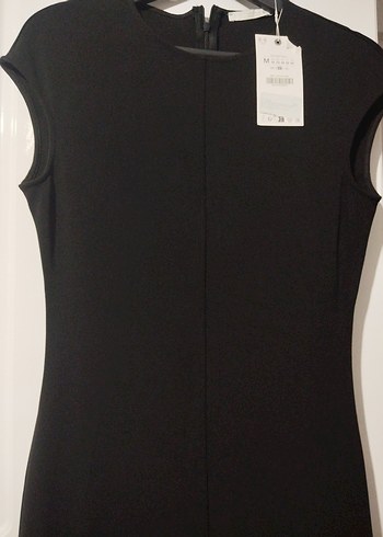 Zara uzun siyah yırtmaçlı elbise - Görsel 5