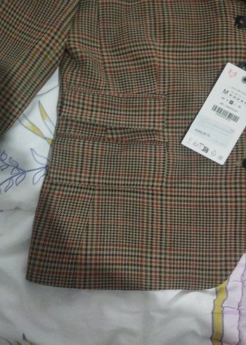 Zara Düğmeli Kahverengi Kadın Blazer Ceket