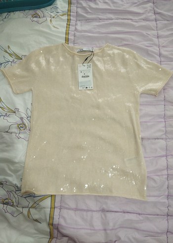 Zara Zara pullu kısa kol tişört