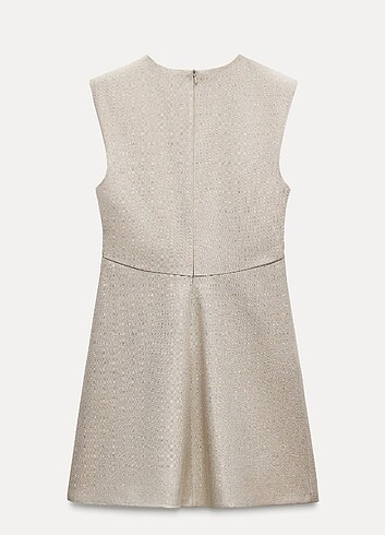 Zara parlak efektli mini elbise 