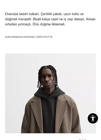 l Beden Zara oversize kaban