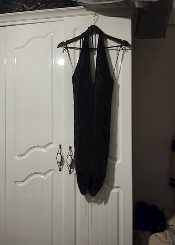 Zara püsküllü kısa halter elbise - Görsel 9