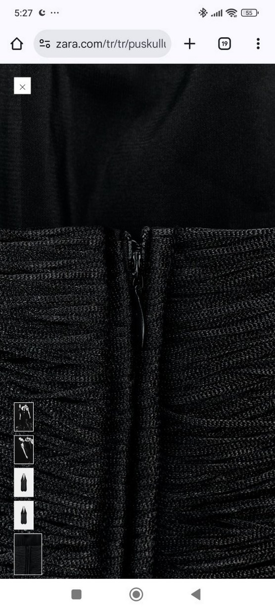 Zara püsküllü kısa halter elbise - Görsel 5