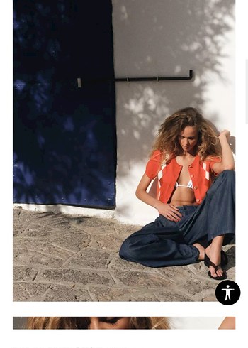 Zara Zara baklava desenli triko hırka