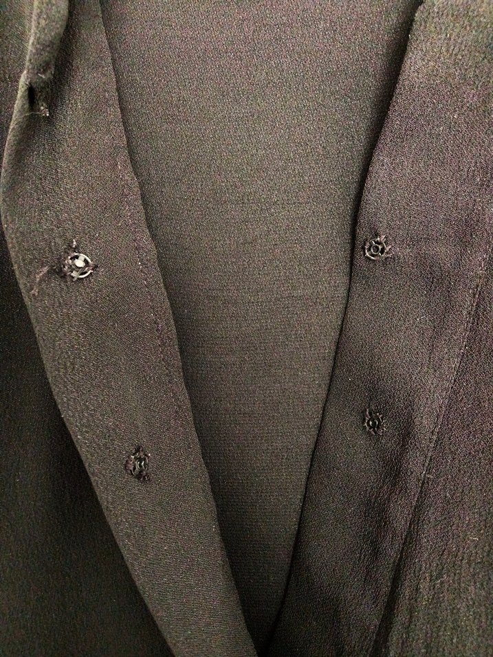 Çıtçıt Düğmeli Siyah Bluz - Görsel 3