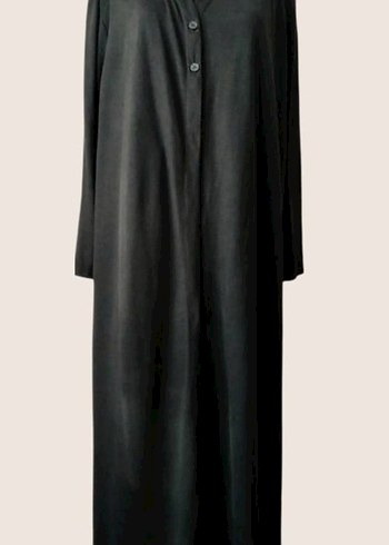 Siyah Kadın Uzun Hırkalı Tulum - Görsel 3