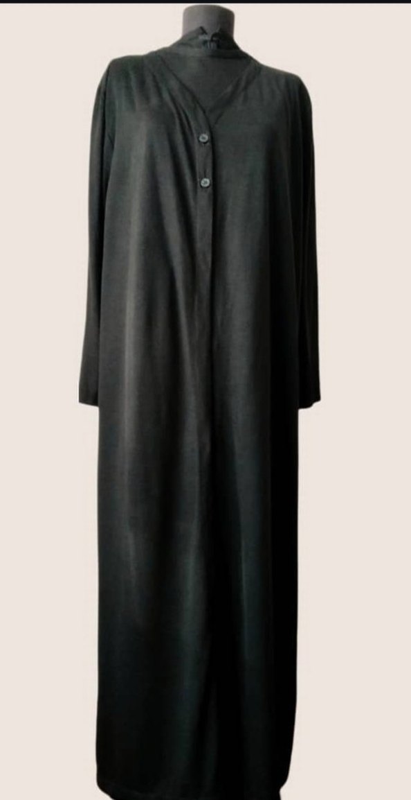 Siyah Kadın Uzun Hırkalı Tulum - Görsel 3