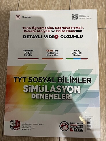 3D Tyt Sosyal Bilimler Simülasyon Denemeleri