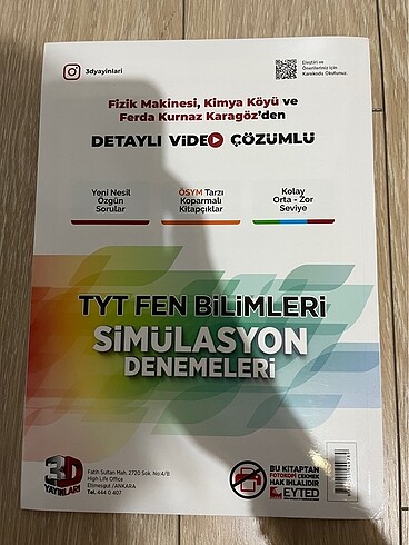 3D Tyt Fen Bilimleri Simülasyon Denemeleri