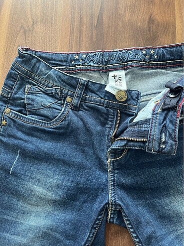 9 Yaş Beden lacivert Renk Here There C&A Kız Çocuk Jean