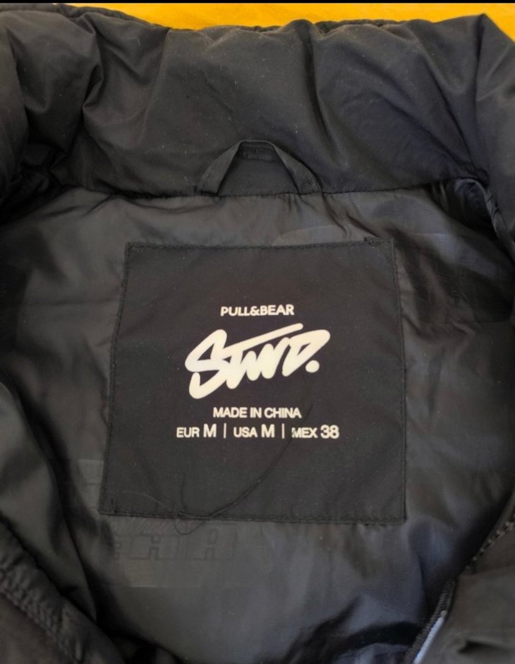 Siyah Fermuarlı Erkek Sokak Stili Mont Pul bear - Görsel 2