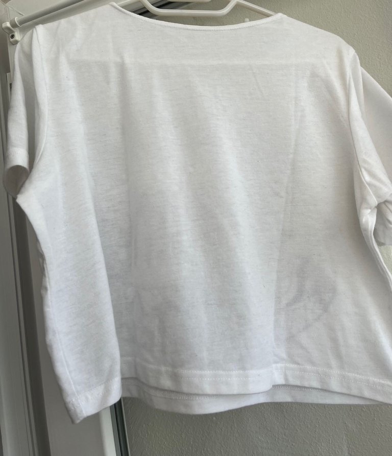 Baskılı Beyaz Bohem Tişört - Görsel 2