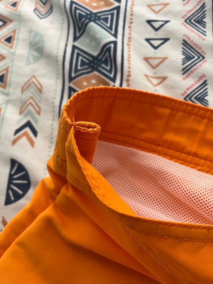 Turuncu Bağcıklı Erkek Midi Şort - Görsel 5