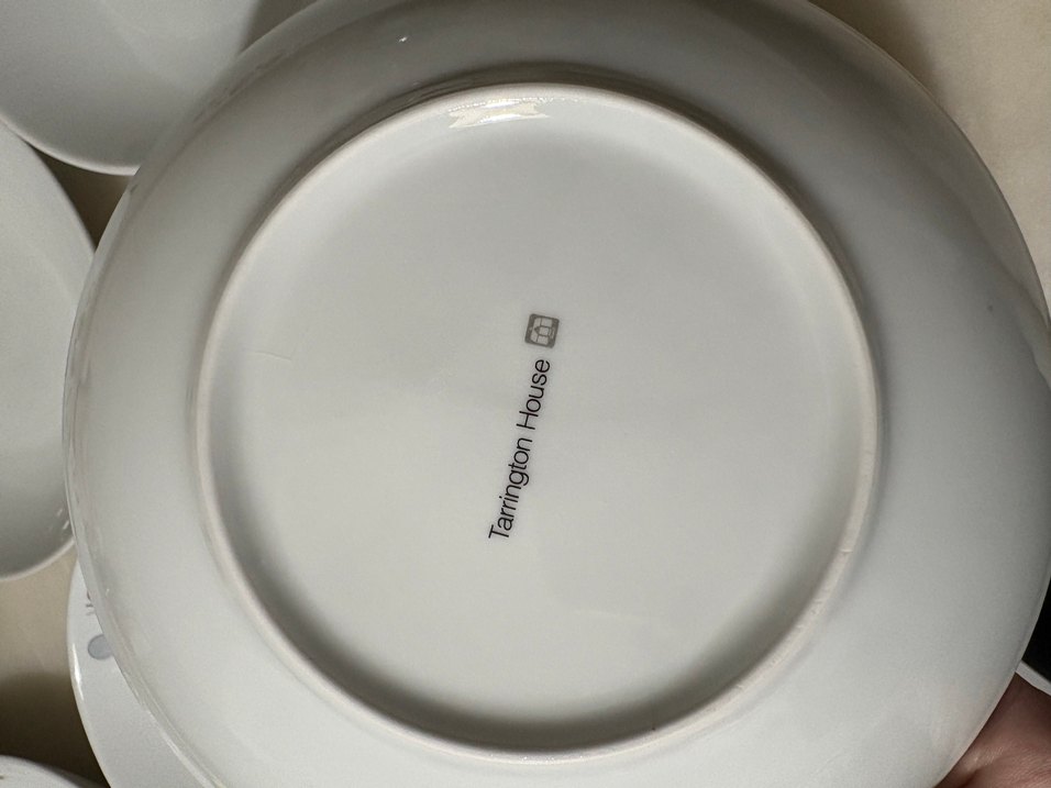 Çiçek Desenli Beyaz Yemek Tabağı Seti - Görsel 5