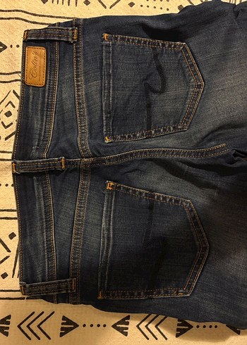 Kadın Lacivert Denim Kot Pantolon - Görsel 5